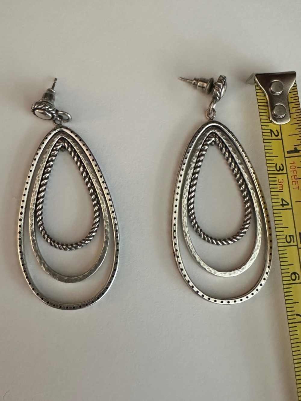 Brighton Triple Teardrop Earrings - Picture 3 of 4